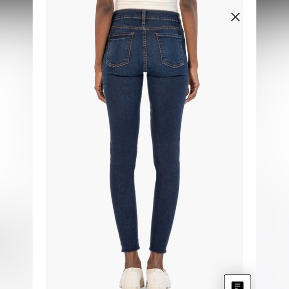 NWT! Kut From The Kloth high-rise fab ab Donna Ankle Skinny. Petite size 8 - Picture 2 of 10